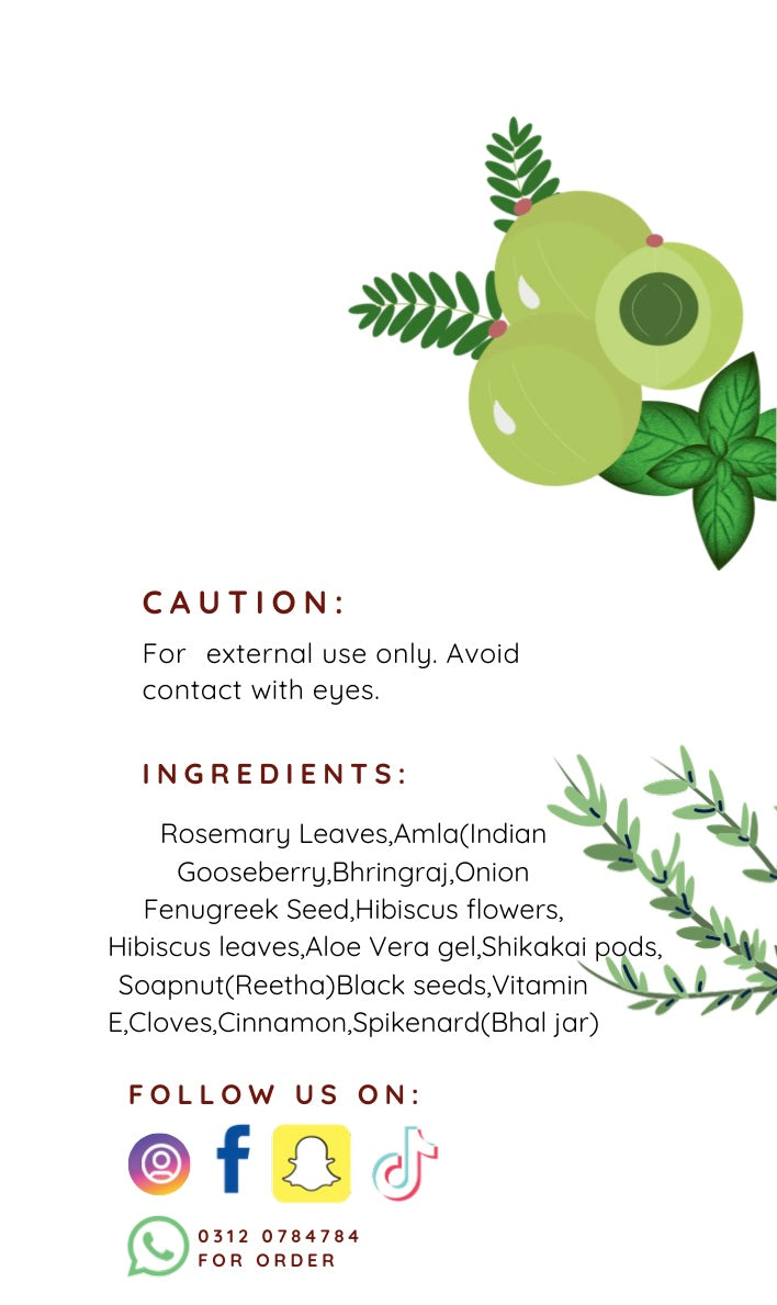 Herbal Hair Growth Spray - Stop Hair Fall |  Get Thicker Hair in 30 Days